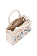 Women's Cream Printed Long Shoulder Bag | Derimod