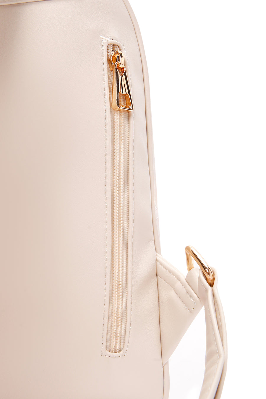 Women's White Printed Backpack
