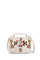 Women's Cream Printed Long Strap Crossbody Bag | Derimod