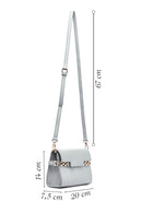 Women's Grey Long Strap Classic Crossbody Bag | Derimod