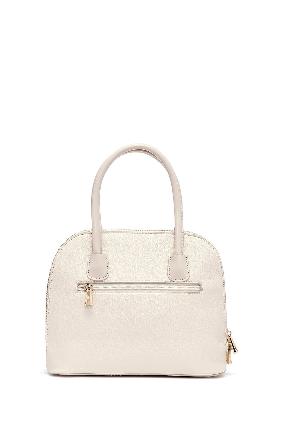Women's Cream Long Strap Classic Handbag