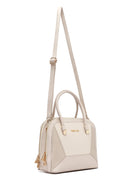 Women's Cream Long Strap Classic Handbag | Derimod