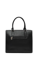 Women's Black Long Strap Patterned Handbag | Derimod