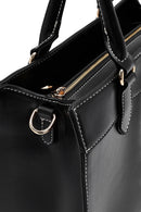 Women's Black Long Strap Patterned Handbag | Derimod
