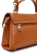 Women's Brown Long Strap Patterned Handbag | Derimod