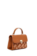 Women's Brown Long Strap Patterned Handbag | Derimod