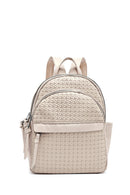Women's Beige Printed Backpack | Derimod