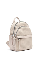 Women's Beige Printed Backpack | Derimod