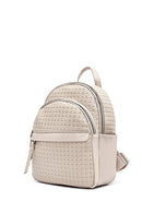 Women's Beige Printed Backpack | Derimod