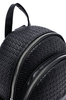 Women's Black Printed Backpack | Derimod