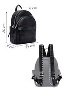 Women's Black Printed Backpack | Derimod