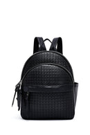 Women's Black Printed Backpack | Derimod
