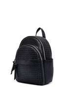 Women's Black Printed Backpack | Derimod