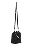 Women's Black Stone Fabric Shoulder Bag | Derimod