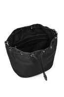 Women's Black Stone Fabric Shoulder Bag | Derimod