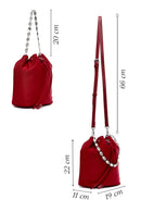 Women's Red Stone Fabric Shoulder Bag | Derimod