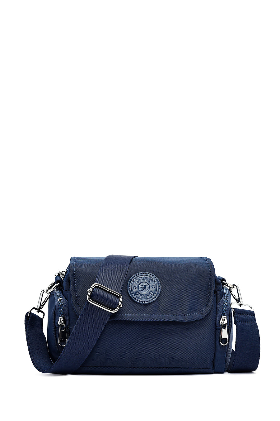 Women's Navy Blue Fabric Crossbody Bag 25SBD27606F | Derimod