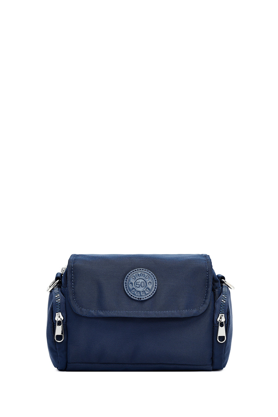 Women's Navy Blue Fabric Crossbody Bag