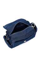 Women's Navy Blue Fabric Crossbody Bag | Derimod