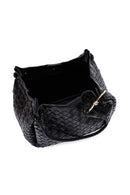 Women's Black Braided Shoulder Bag | Derimod