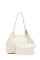 Women's Cream Knitted Shoulder Bag | Derimod