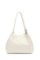 Women's Cream Knitted Shoulder Bag | Derimod