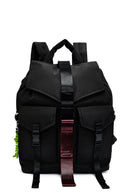 Women's Black Fabric Backpack | Derimod