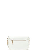 Women's White Long Strap Patent Leather Crossbody Bag | Derimod