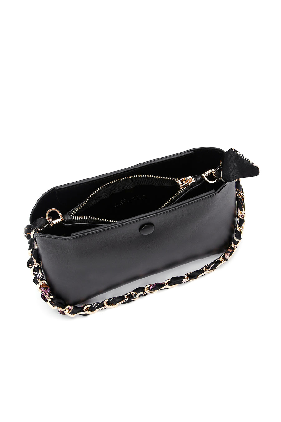 Women's Black Long Strap Shoulder Bag