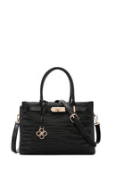 Women's Black Long Strap Printed Shoulder Bag | Derimod