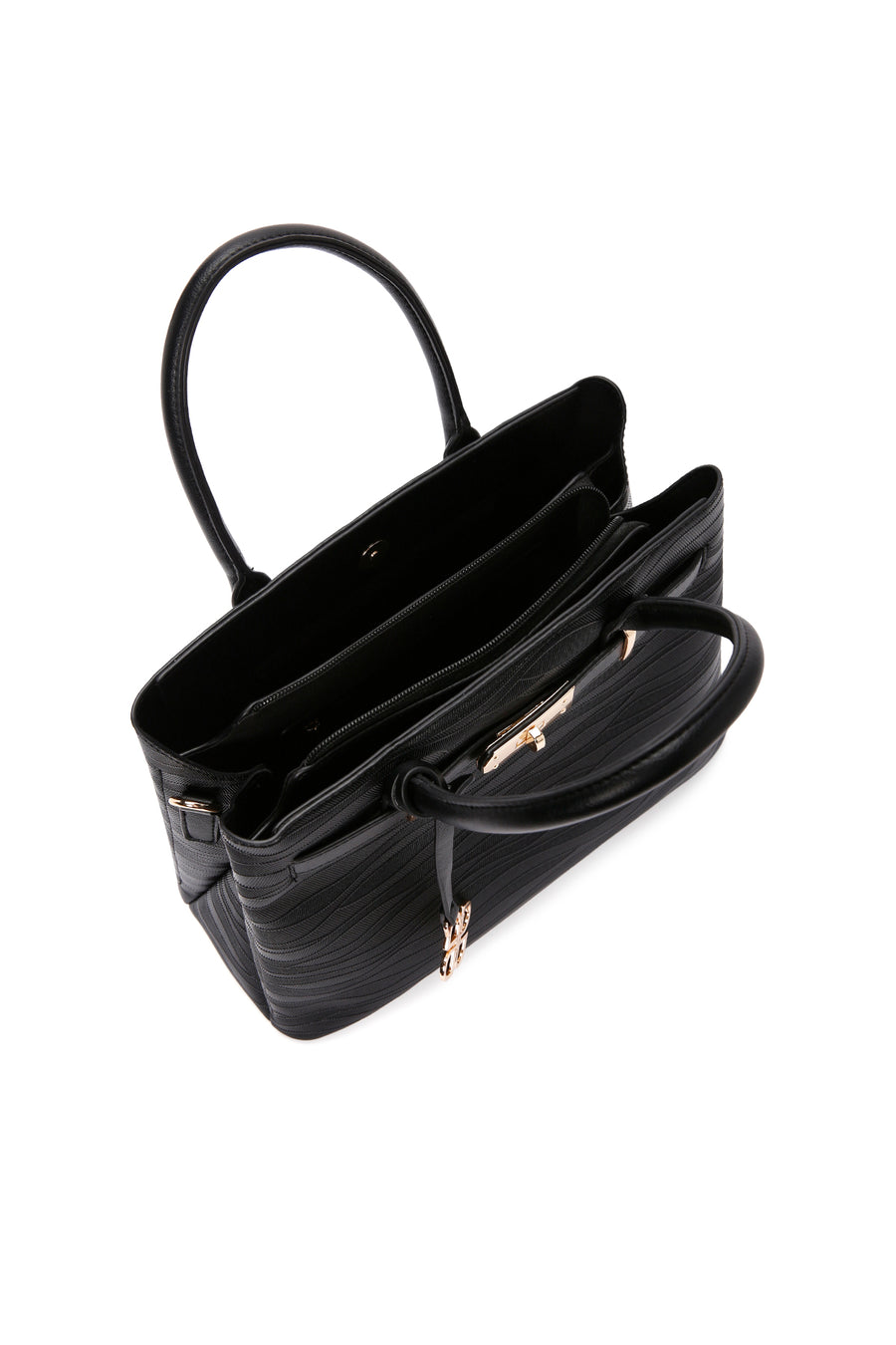 Women's Black Long Strap Printed Shoulder Bag