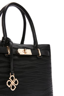 Women's Black Long Strap Printed Shoulder Bag | Derimod