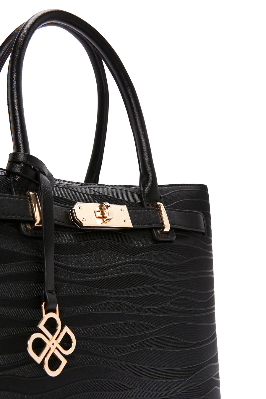 Women's Black Long Strap Printed Shoulder Bag