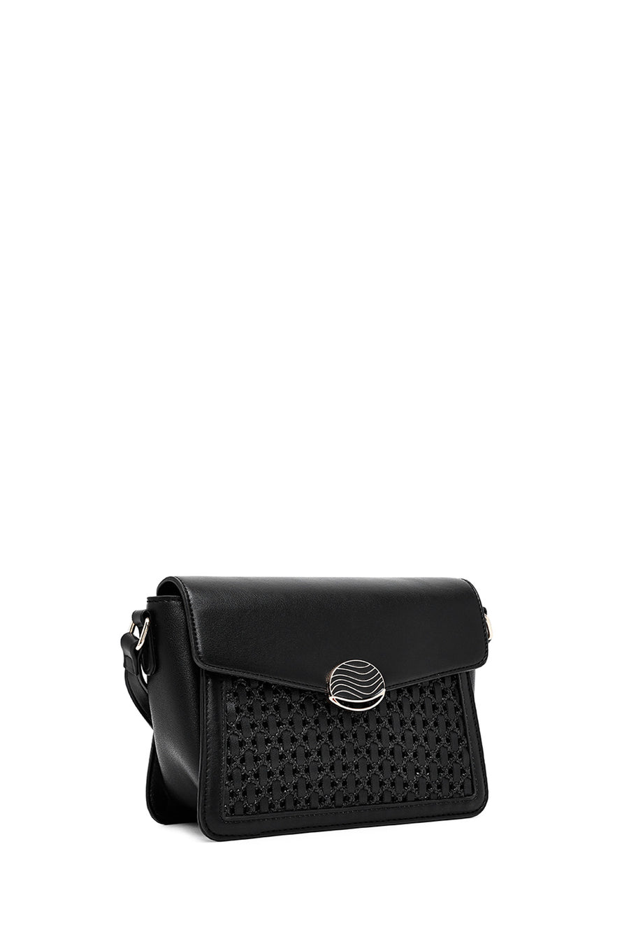 Women's Black Long Strap Crossbody Bag