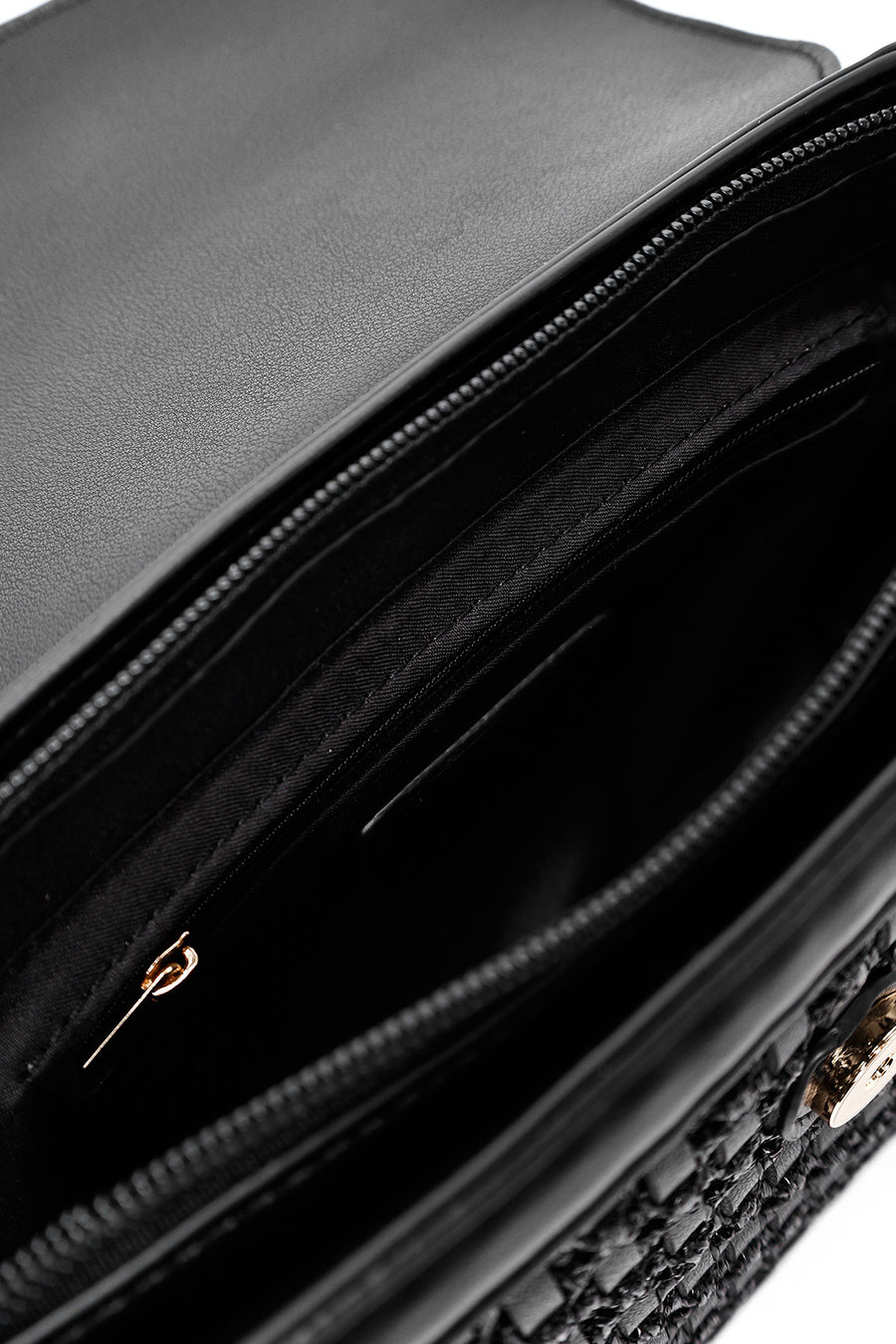 Women's Black Long Strap Crossbody Bag