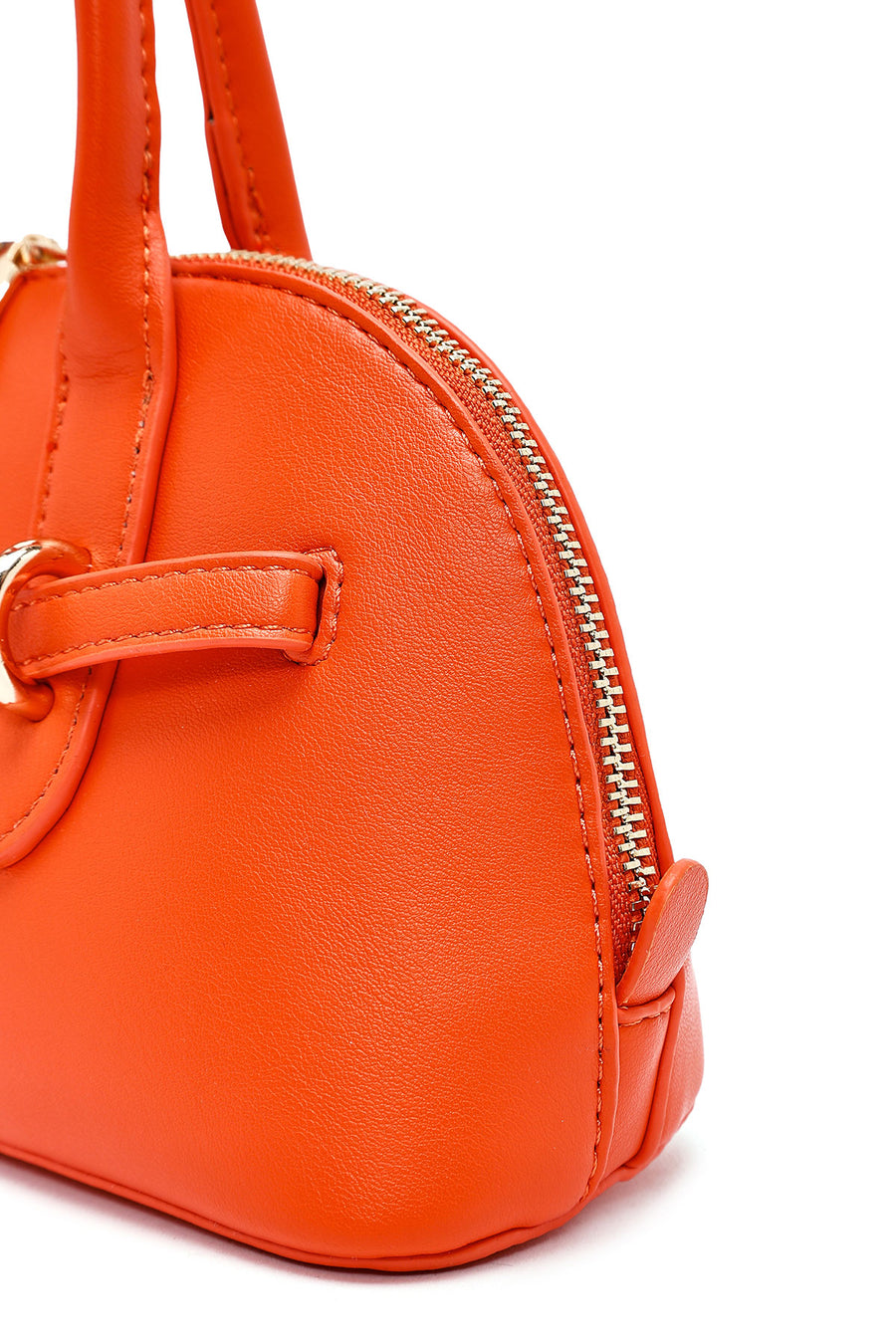 Women's Orange Long Strap Accessory Mini Handbag