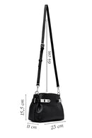 Women's Black Long Strap Crossbody Bag | Derimod
