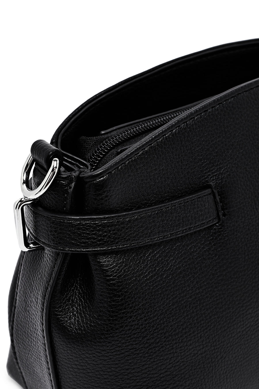 Women's Black Long Strap Crossbody Bag