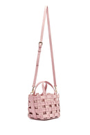 Woman Pink Long Strap Knitted Shoulder Bag | Derimod