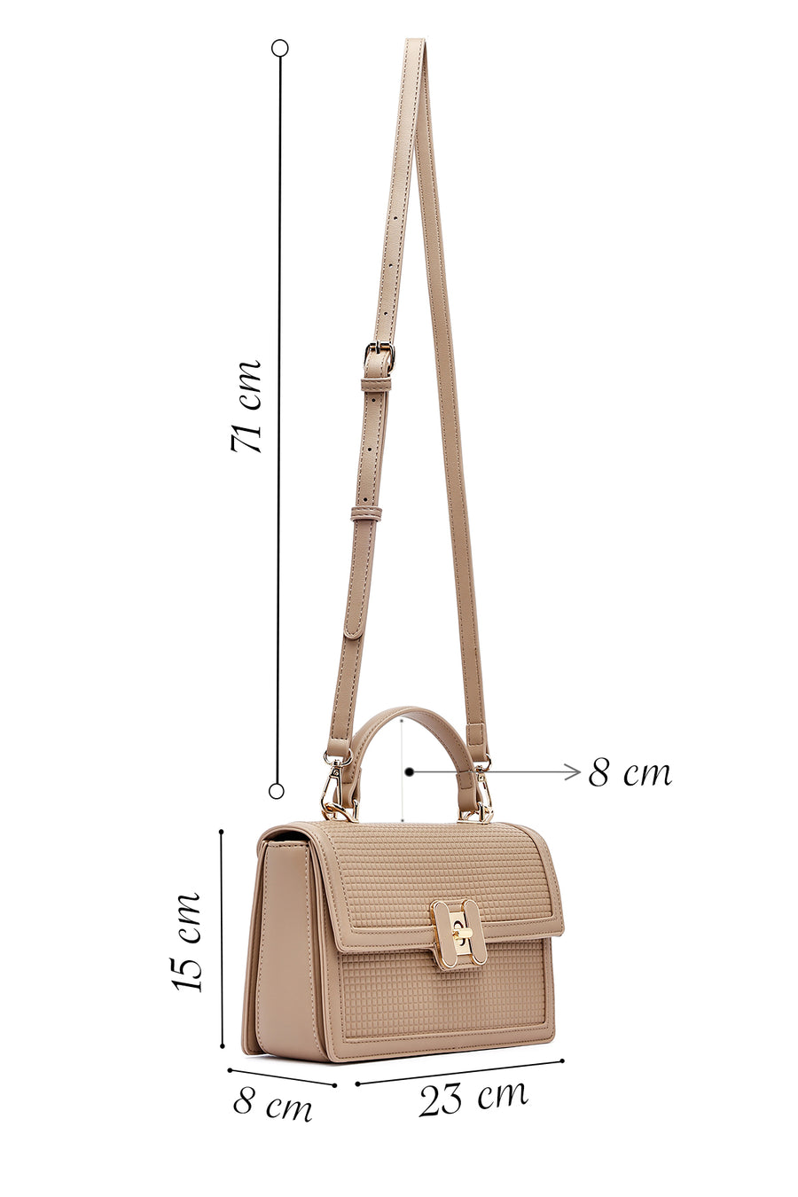 Women's Mink Long Strap Printed Crossbody Bag