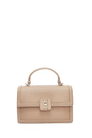 Women's Mink Long Strap Printed Crossbody Bag | Derimod
