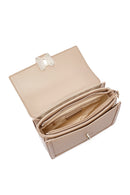 Women's Mink Long Strap Printed Crossbody Bag | Derimod