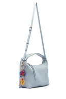 Women's Blue Long Strap Accessory Detailed Printed Handbag | Derimod