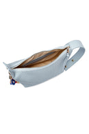 Women's Blue Long Strap Accessory Detailed Printed Handbag | Derimod