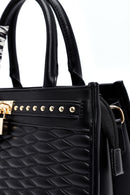 Women's Black Long Strap Quilted Handbag | Derimod