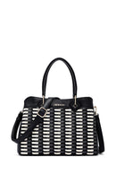 Women's Black Long Strap Knitted Shoulder Bag | Derimod