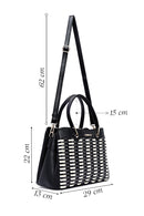 Women's Black Long Strap Knitted Shoulder Bag | Derimod