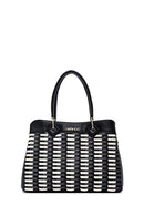 Women's Black Long Strap Knitted Shoulder Bag | Derimod