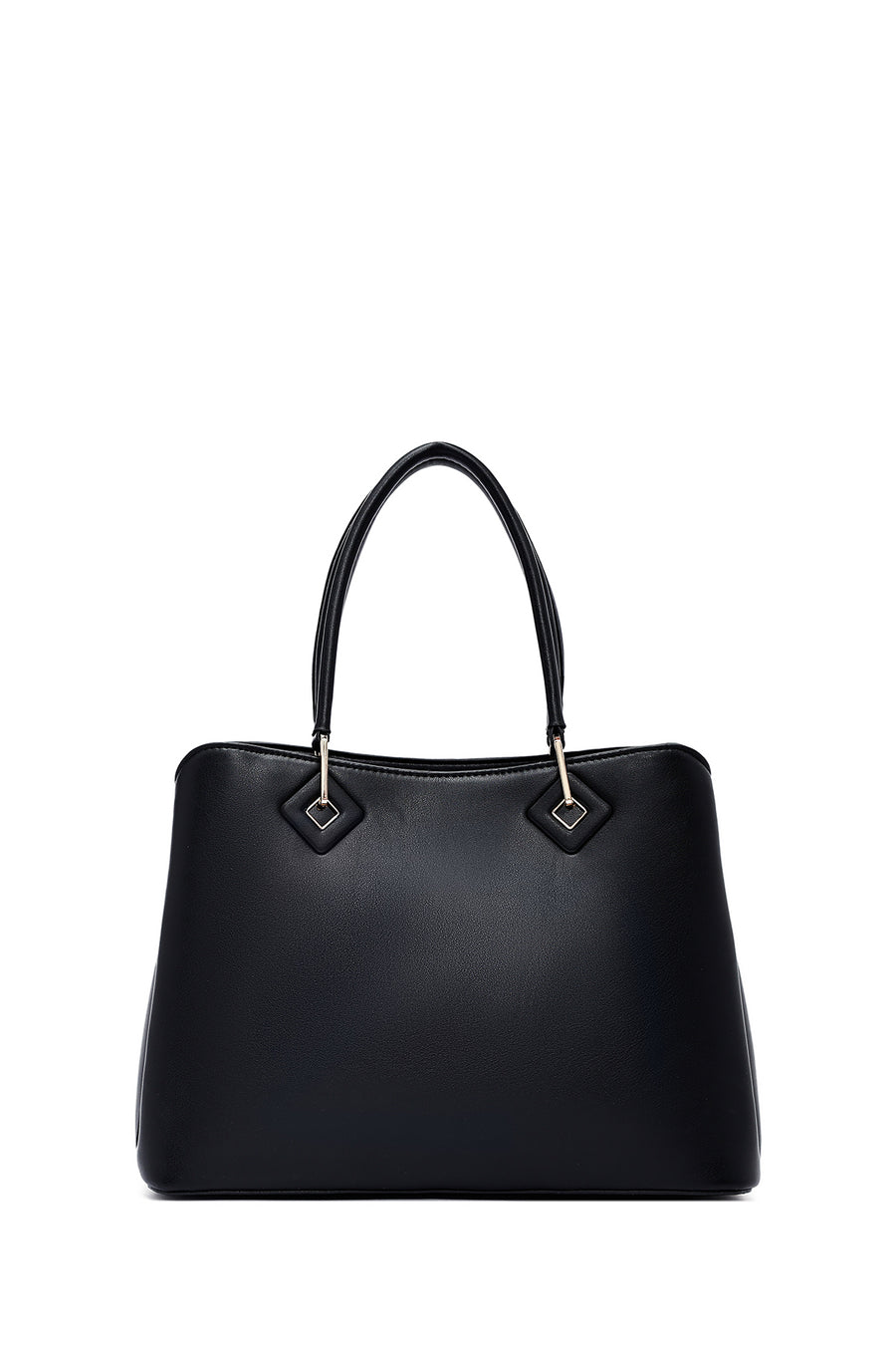 Women's Black Long Strap Knitted Shoulder Bag