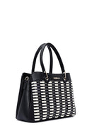 Women's Black Long Strap Knitted Shoulder Bag | Derimod